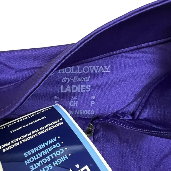 Texas Christian University TCU Horned Frogs Purple Black 1/4 Zip Pullover Size S - Picture 4 of 7